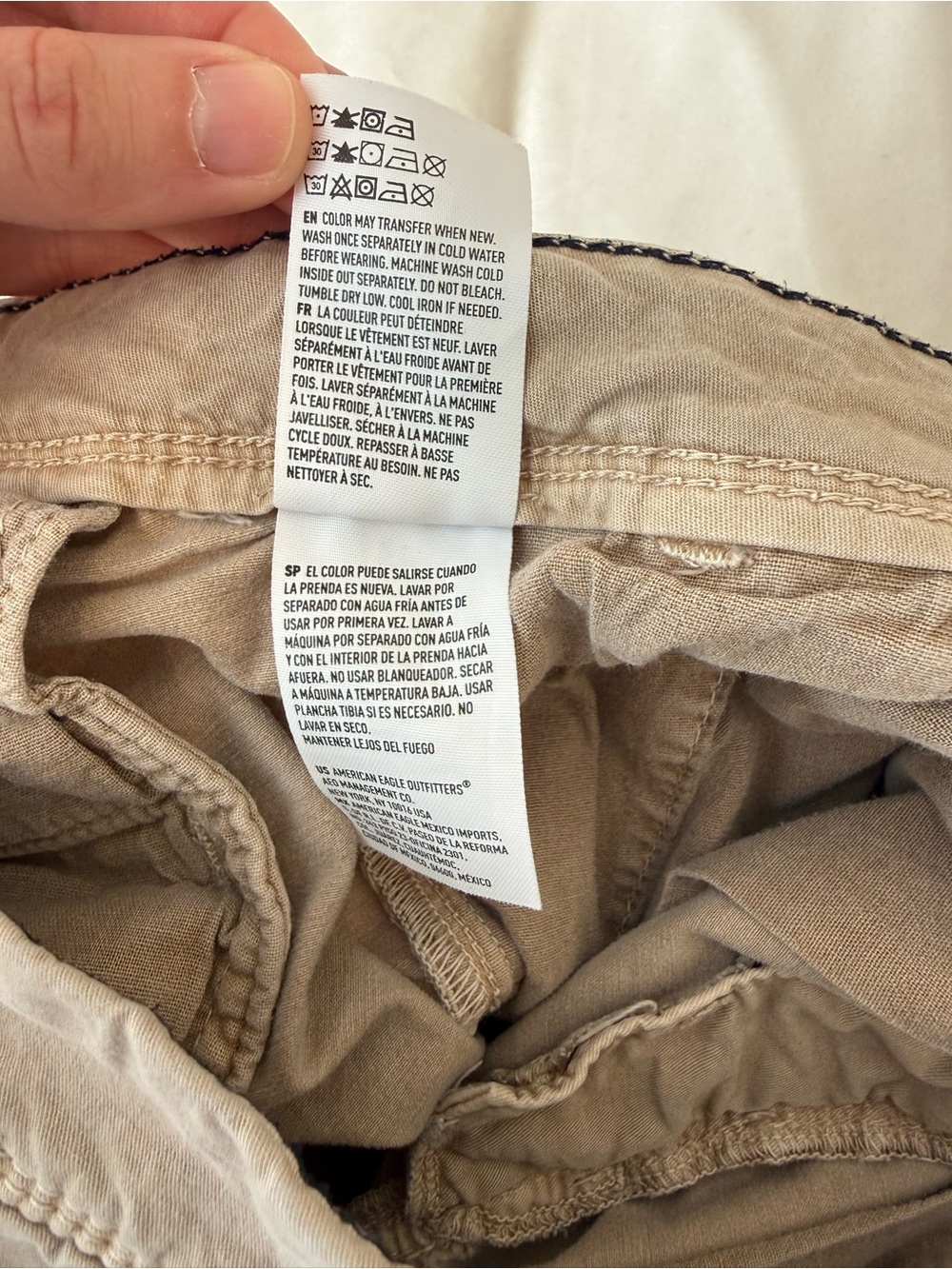 American Eagle Outfitters Bundle Men’s 30 Chino Shorts Tan & Light Khaki - Picture 9 of 15